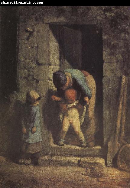 Jean Francois Millet Mother and child