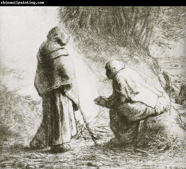 Jean Francois Millet Two shepherden