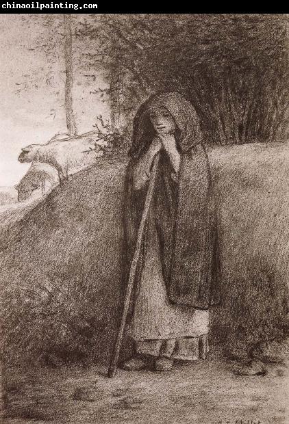 Jean Francois Millet Shepherdess