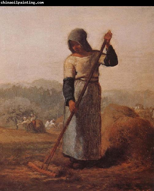 Jean Francois Millet The woman Harrow hay