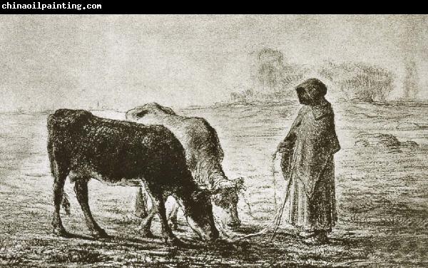 Jean Francois Millet Shepherdess