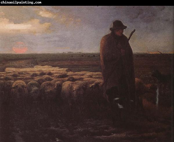 Jean Francois Millet Shepherden with his sheep