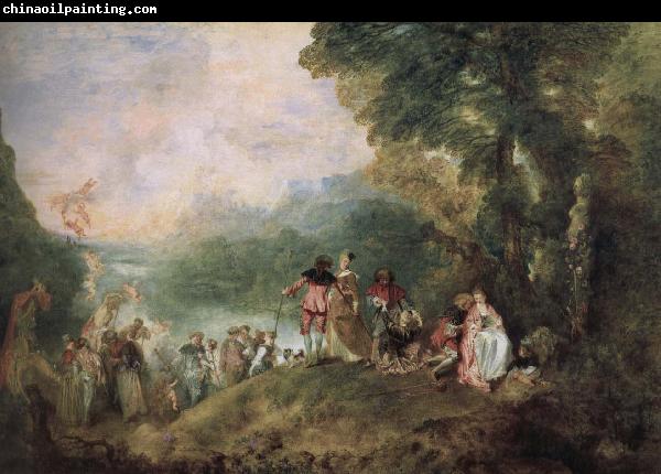 Jean antoine Watteau The base Shirra island goes on a pilgrimage