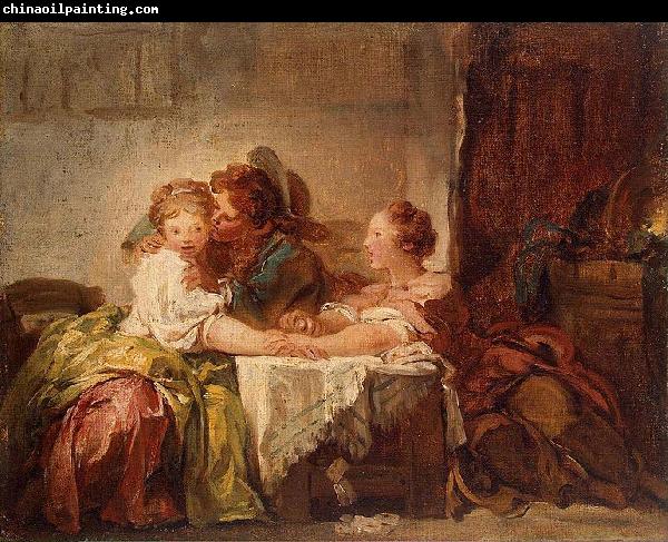 Jean-Honore Fragonard The Captured Kiss, the Hermitage, St. Petersburg