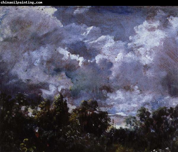 John Constable en studie av himmel och trad