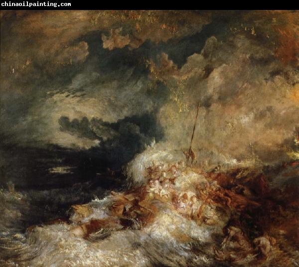 Joseph Mallord William Turner eldsvada till havs