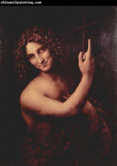 LEONARDO da Vinci Salai as John the Baptist