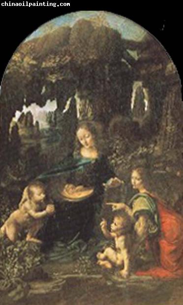 Leonardo  Da Vinci Madonna of the Rocks