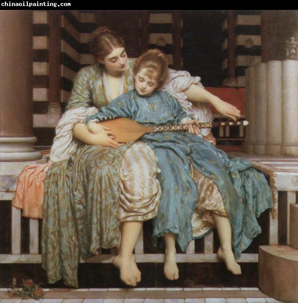 Lord Frederic Leighton the music lesson