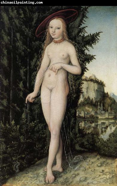 Lucas Cranach Venus stand landscape