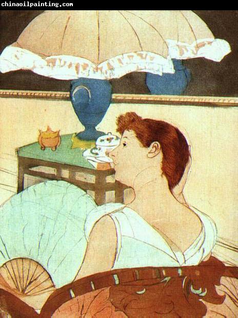 Mary Cassatt The Lamp