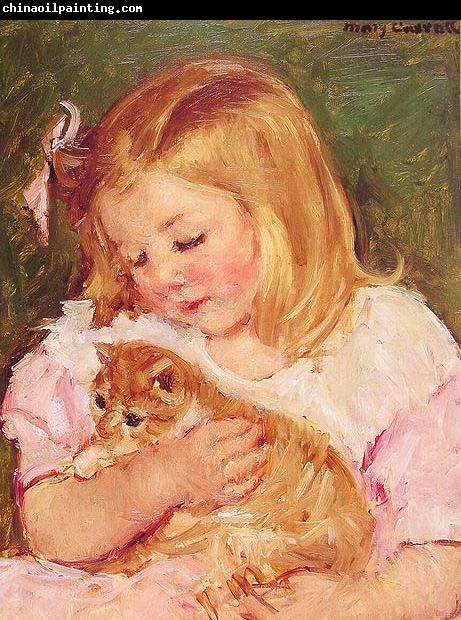 Mary Cassatt Sara Holding a Cat