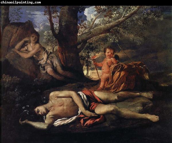 Nicolas Poussin echo och narcissus