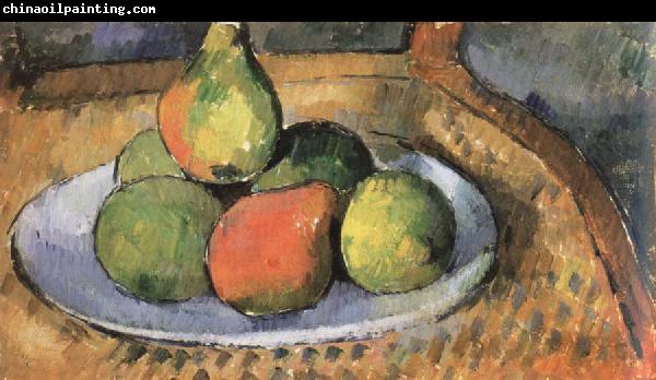 Paul Cezanne pears on a chair