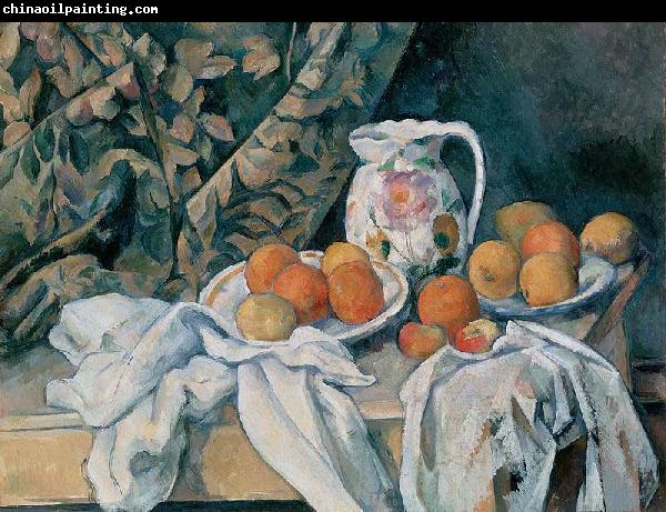 Paul Cezanne Still Life with a Curtain