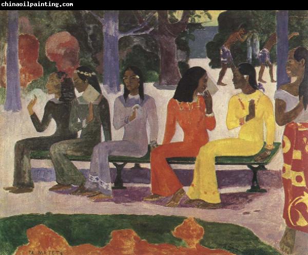 Paul Gauguin ta matete(we shall not go to the market today