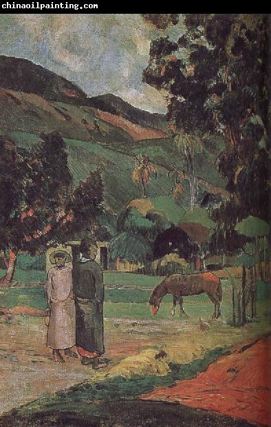 Paul Gauguin Ma and scenery