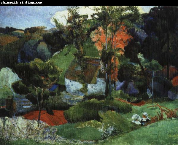 Paul Gauguin landskap, pont-aven