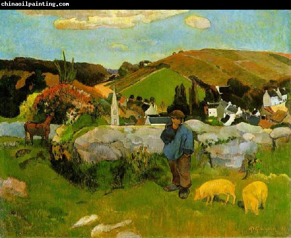 Paul Gauguin The Swineherd, Brittany