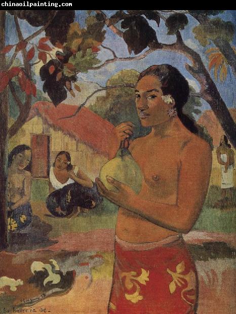 Paul Gauguin Take mango woman