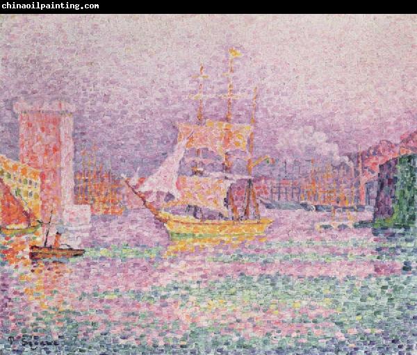 Paul Signac the harbor at marseilles