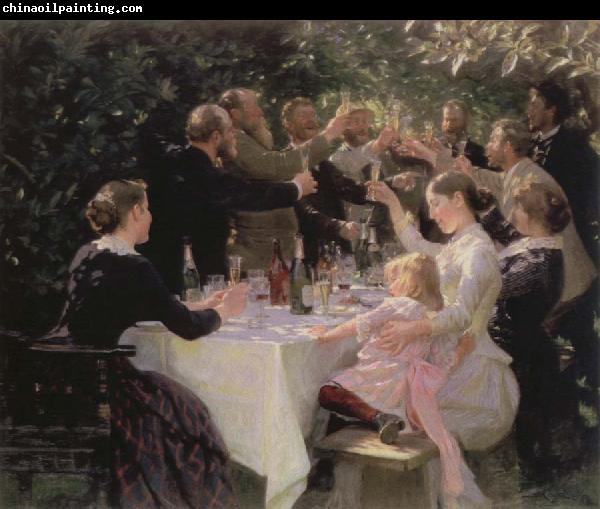 Peder Severin Kroyer hip hip hurrah artists party at skagen