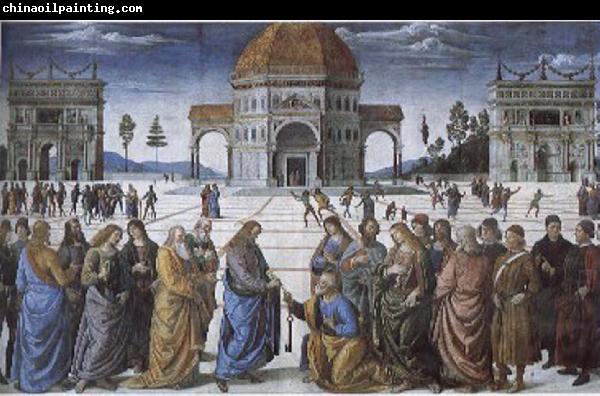 Pietro Perugino Christian kingdom of heaven will be the key to St. Peter's