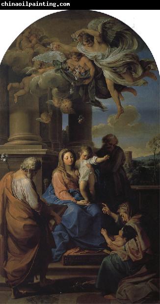 Pompeo Batoni Holy Family with St. Elizabeth, Zechariah, and the infant St. John the Baptist