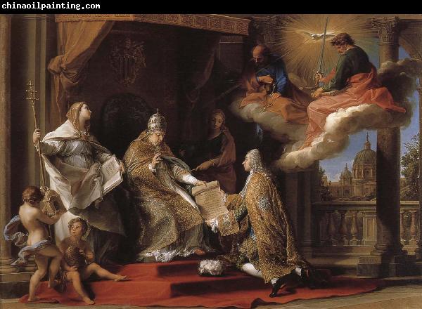 Pompeo Batoni Pope Benedict XIV to the Earl Owen Deke Yi-wide introduction of the Bible, didactic