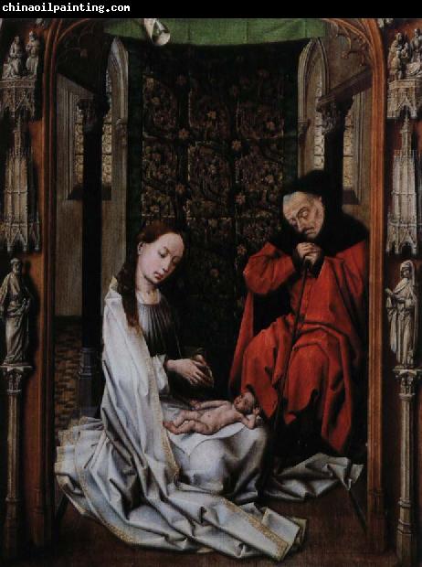 Rogier van der Weyden kristi fodelse altartavlan i miraflores