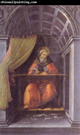 Sandro Botticelli st.augustine in the cell