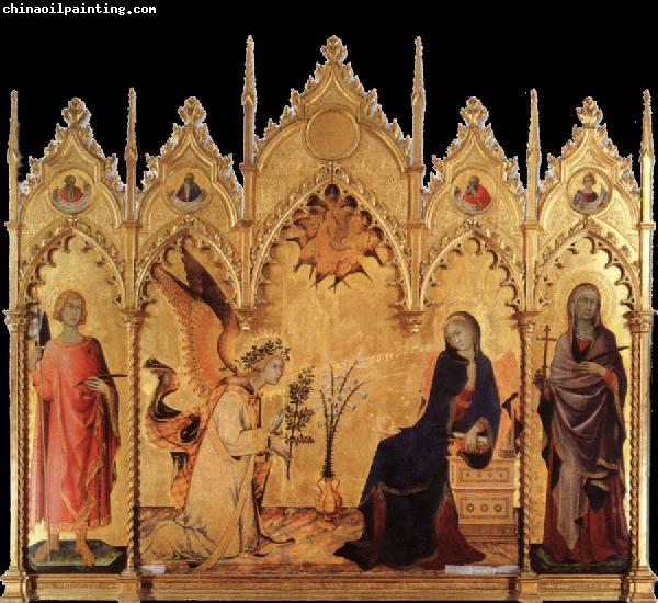 Simone Martini The annunciation with Two Saints