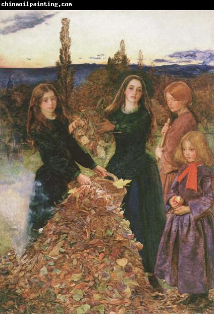 Sir John Everett Millais autumn leaves