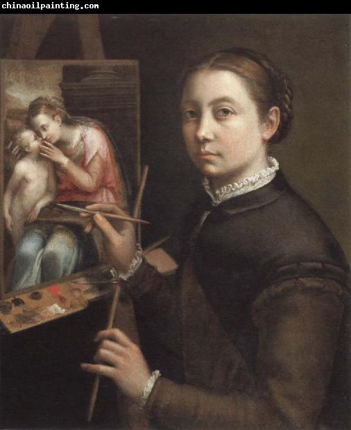 Sofonisba Anguissola self portrait at the easel