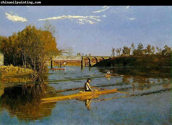 Thomas Eakins Max Schmitt in a single scull