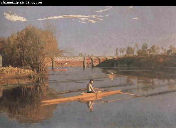 Thomas Eakins max schmitt in a single scull