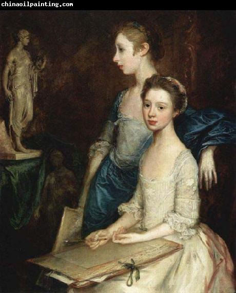 Thomas Gainsborough The Artist Daughters, Molly and Peggy