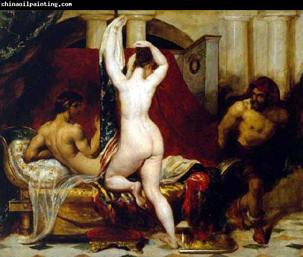 William Etty Candaules, King of Lydia, Shews his Wife by Stealth to Gyges