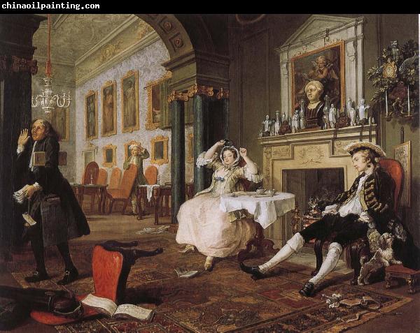 William Hogarth fashionable marriage - breakfast scene