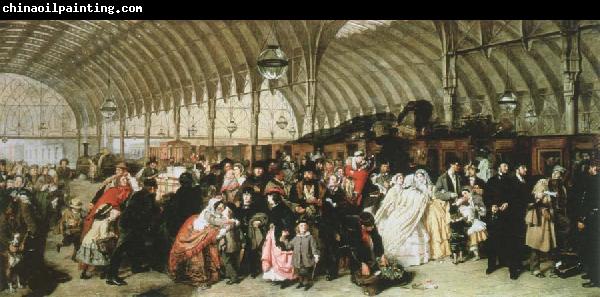 William Powell  Frith the railway station