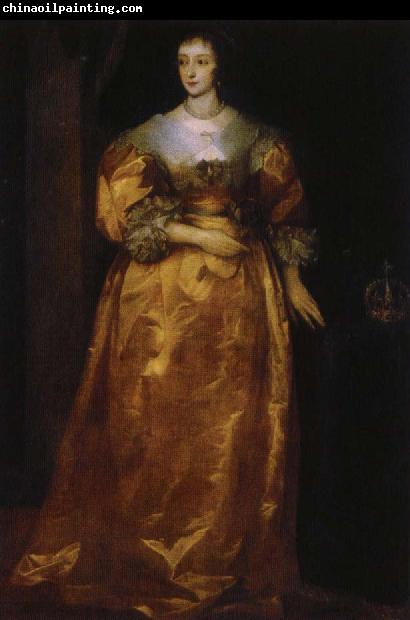 anthonis van dyck henrietta av frankrike, englands drottning