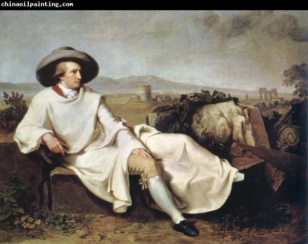 johann tischbein goethe in the campagna