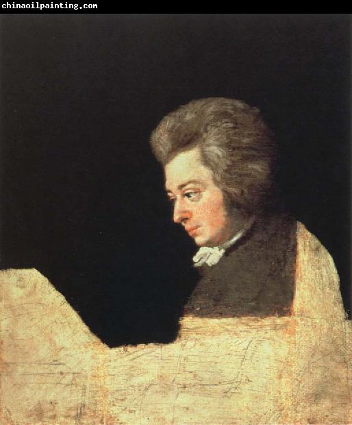 joseph lange mozart at the pianoforte