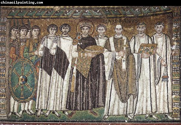 unknow artist Justinian, Bishop Maximilian Annus and entourage