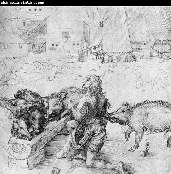 Albrecht Durer The Prodigal Son among the Swine