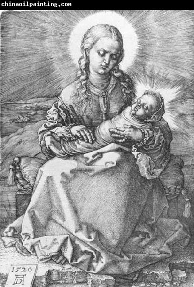 Albrecht Durer Madonna with the Swaddled Infant 1520 Engraving