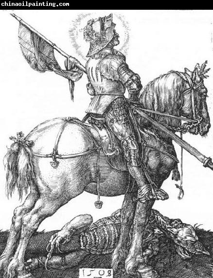 Albrecht Durer St George on Horseback