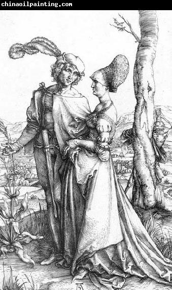 Albrecht Durer Young Couple Threatened by Death