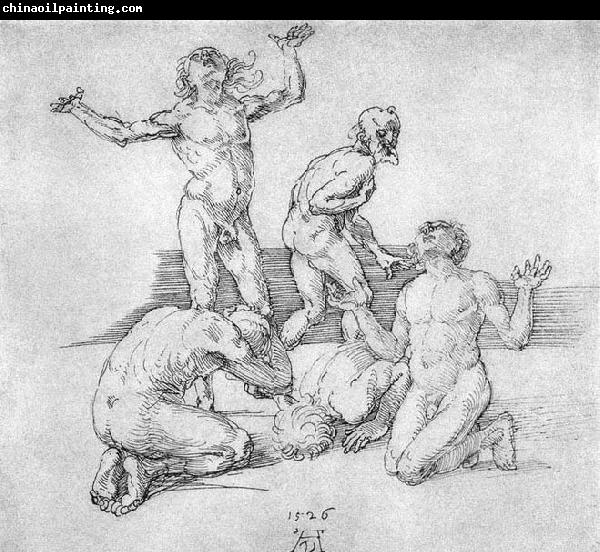 Albrecht Durer Five Male Nudes