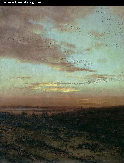 Alexei Savrasov Evening. Migration of birds,